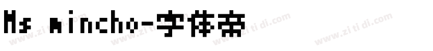 Ms mincho字体转换
